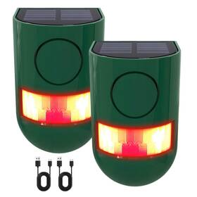 Chunhee Sl02-gn-2 Solar Motion Sensor Alarm Outdoor 4 Working Mode Activated 129db