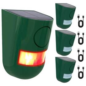 Chunhee Sl02-gn-3 Solar Motion Sensor Alarm Outdoor 4 Working Mode Activated 129db