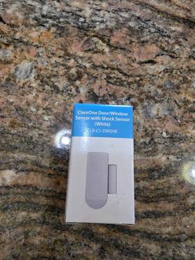 Clare Clr-c1-dwshk One Door/window Sensor With Shock - White