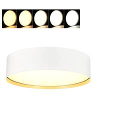 Cloudy Bay Cbc918wg5c 9 Inch 5cct 1200lm Led Flush Mount Ceiling Light White