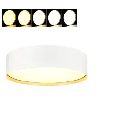 Cbc918wg5c Cloudy Bay 9 Inch 5cct 1200lm Led Flush Mount Ceiling Light White