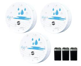 Comfytune S02a 3 Pack Water Leak Detectors For Home 100db Waterproof Sensor