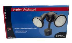 Cooper Lighting 765917 Ms185r Bronze Motion Activated Security Flood Light With Lampcover