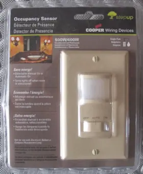 K6105v Cooper Wiring Single-pole Motion Activated Occupancy Sensor Switch Ivory