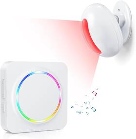 Cotinse 827-1 Wireless Motion Sensor Alarm Indoor -door Chime For Business Store Welcome Buzz