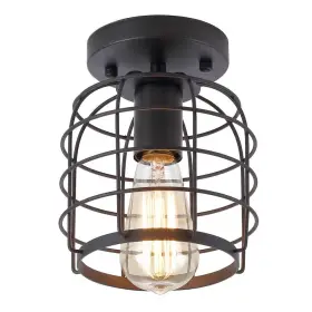 Hsx001us Create For Life Industrial Vintage Flush Mount Ceiling 1 Pack Black