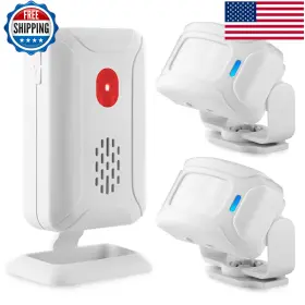B0b3hnsf33 Cruxer Motion Sensor Alarm When Enter Sensing Range Wireless Detector Chime