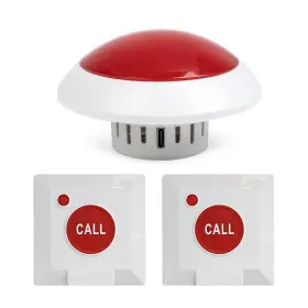 Sj-4l-call-rr Cyssjf Remote Emergency Strobe Siren Alarm Kit Waterproof Outdoor Loud Panic Sos War