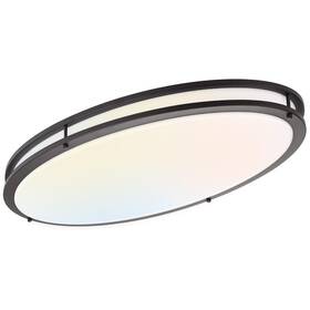 Dakason Fmb32-50-3ct 32in Oval Led Flush Mount Ceiling 32 Inch Oil Rubbed Brown - 1pack