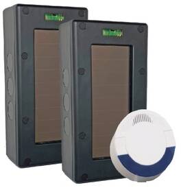 Dakota Alert 891179000973 Sba-4000 Solar Break Beam Driveway Alarm Kit - Long Range Outdoor Weatherpr