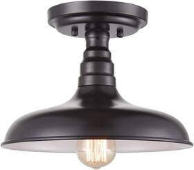 Danseer T7063cu-ob Industrial Oil Rubbed Bronze Semi Flush Mount Ceiling Light