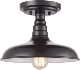 T7063cu-ob Danseer Industrial Oil Rubbed Bronze Semi Flush Mount Ceiling Light