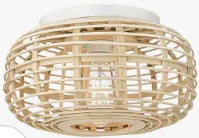 6g7f-wd Darkaway New Rattan Light Fixture Ceiling Semi Modern Natural