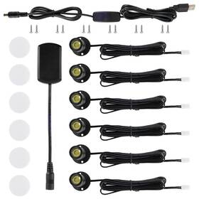 Dedc 731055324284 6pcs Mini Led Spot Lights 1w 5v 3000k Under Warm White Black-2