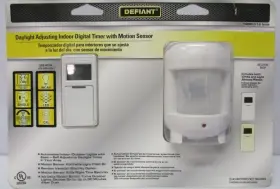 1000015589 Defiant Daylight Adjusting Indoor Digital Timer With Motion Sensor