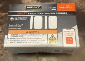 Defiant 192968021583 Home Security 2 Pack Door/window Sensors Hubspace Alarm Defiant 192968021583 Home Security 2 Pack Door/window Sensors Hubspace Alarm