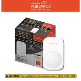 Defiant 313030041012 Smart Home Security Wireless Battery Motion Sensor Alarm Add-on Accessory Whit