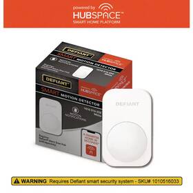 Defiant 313108172129 Smart Home Security Wireless Battery Motion Sensor Alarm Add-on Accessory Whit