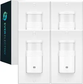 Gsdytc1wt04 Dependable Direct 4 Pack Motion Sensor Switch Neutral Wire Required Single Pole In-wall Adjustable