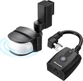Dewenwils 445007032051 Motion Sensor Outlet Indoor Outdoor Plug Adjust