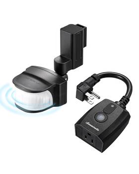 Dewenwils Hmsr11s Motion Sensor Outlet Indoor Outdoor Plug Adj