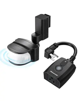 Hmsr11s Dewenwils Motion Sensor Outlet Indoor Outdoor Plug Adj