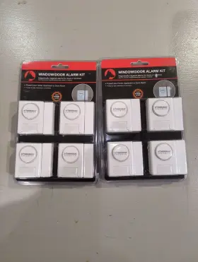 Se-0137 Doberman Eight Security Window / Door Alarm Kit Magnetically Triggered 2 4 Packs Se-0137 Doberman Eight Security Window / Door Alarm Kit Magnetically Triggered 2 4 Packs