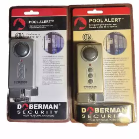 Se-0114 Doberman Security 100db Loud Sounding Alarm Child Safety Pool Alert New 2 Piece