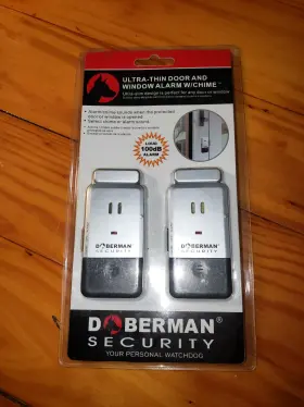 Se-0152 Doberman Security Defender Door/window Alarm/chime #se-0152. Loud 100 Db. 2 Pack Se-0152 Doberman Security Defender Door/window Alarm/chime #se-0152. Loud 100 Db. 2 Pack