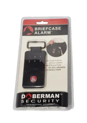 Se-0211 Doberman Security Briefcase Alarm Backpack Luggage Purse Anti-theft Nip Se-0211 Doberman Security Briefcase Alarm Backpack Luggage Purse Anti-theft Nip