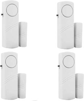 Dogxiong Windowsalarm 3abattery 4pcs 4 Pack Door Window Alarm Magnetic Burglar Alert Sensor Loud Alarms For Ki