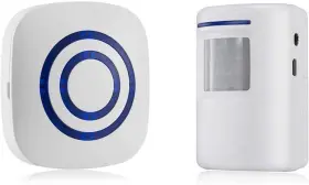 3216550488 Dohaooe Door Chime Wireless Business Motion Sensor Detector Smart Visitor Doorbell