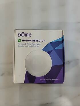 Dome Dmms1 By Elexa Motion Detector Wireless Z-wave Plus W. Light Sens
