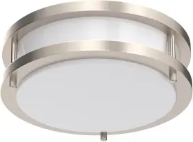 3cct.1 Drosbey 682559124613 36w Dimmable Led Flush Mount Ceiling 36w-1 Pack Brush Nickel