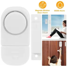 Dsermall 768683505310 Wireless Window Door Magnet Alarms Magnetic Sensor Security Burglar Alarm For