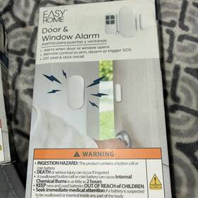 Easy Home Dy220514 Door And Window Alarm 2 X Aaa Batteries Remote Controlled Nwt