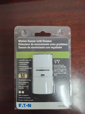 Os106d1 Eaton Motion Sensor With Dimmer 600w 120vac Model Os106d1. New