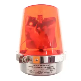 53r-g1 Edwards Signaling 53rg1 Adapta-beacon Weatherproof Rotating Light 24v Red
