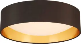 204721a Eglo Orme 16 Inch Flush Mount Ceiling Led Dimmable Light In Black/gold 204721a Eglo Orme 16 Inch Flush Mount Ceiling Led Dimmable Light In Black/gold