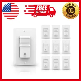 Electric Inc 445015362317 Motion Sensor Light Switch Occupancy/vacancy Neutral Wire Ul Listed Fcc Approved Electric Inc 445015362317 Motion Sensor Light Switch Occupancy/vacancy Neutral Wire Ul Listed Fcc Approved