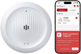 Electronics. Ltd. Sws0b Wi-fi Water Leak Detector For Home - Smart 2-in-1 And Low-temperature Sensor