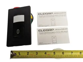 Sp170s-bl Elegrp Occupancy Sensor Light Switch Pir Infrared Motion Activated Black Nob