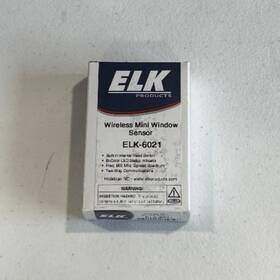 Elk 762158160219 Elk-6021 Wireless Mini Window Sensor White