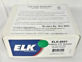 Elk 762158160455 Elk-6051 Wireless Co Sensor Two-way Wireless-new Original Packaging