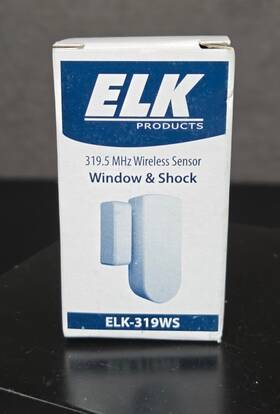 Elk Elk-319ws 319.5 Mhz Wireless Sensor White Window And Shock New Fast Ship