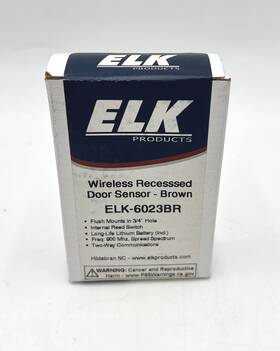 Elk Elk-6023br Recessed Door Sensor - Brown New/open Box