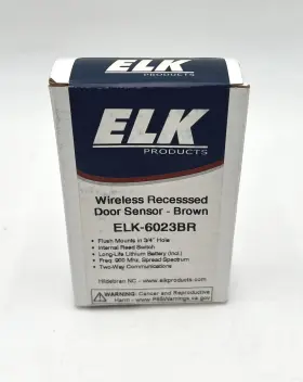 Elk-6023br Elk Recessed Door Sensor - Brown New/open Box