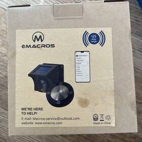 Emacros 313045965983 Hs002 Pro 1 Smart Wireless Driveway Alarm Long Range Solar-powered Motion Senso