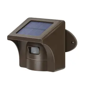 Emacros 798439642372 Supplemental Driveway Alarms Wireless Outside Solar Sensor