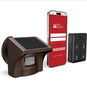 Emacros Hs006-w Pro 4 Solar Driveway Alarm With App 1/2 Mile Range Perfect For Use